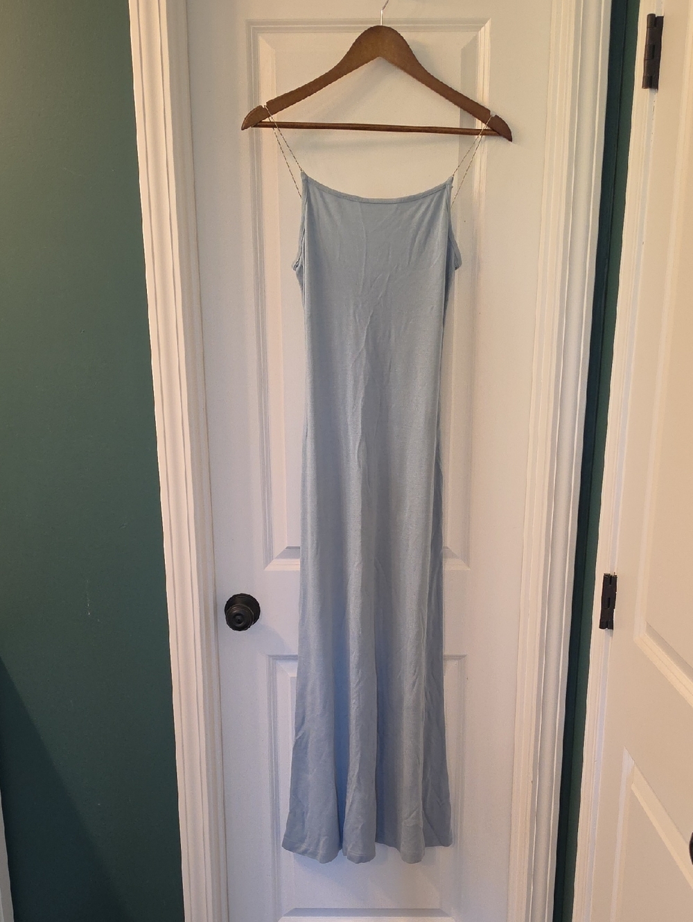 United Colors Of Benetton Light Blue Slip Maxi Dress